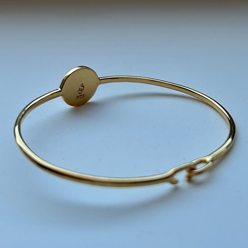 Sarah Chloe Gold-Plated Monogram Initial Bracelet - Picture 11 of 14